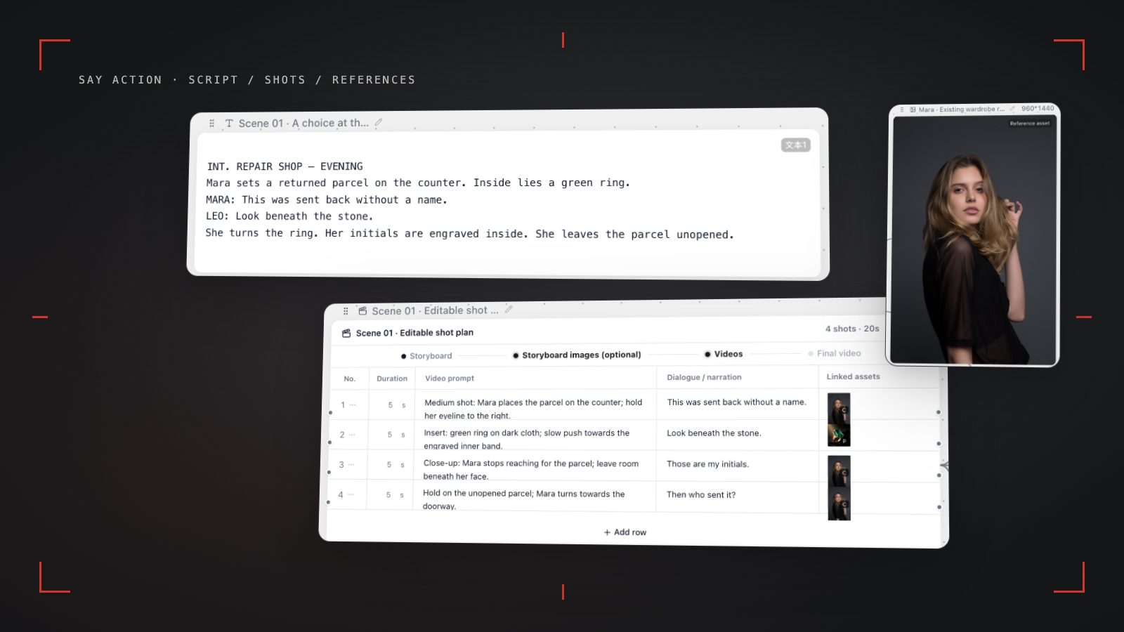Roteiro de exercício em inglês, tabela de planos editável e referências existentes
