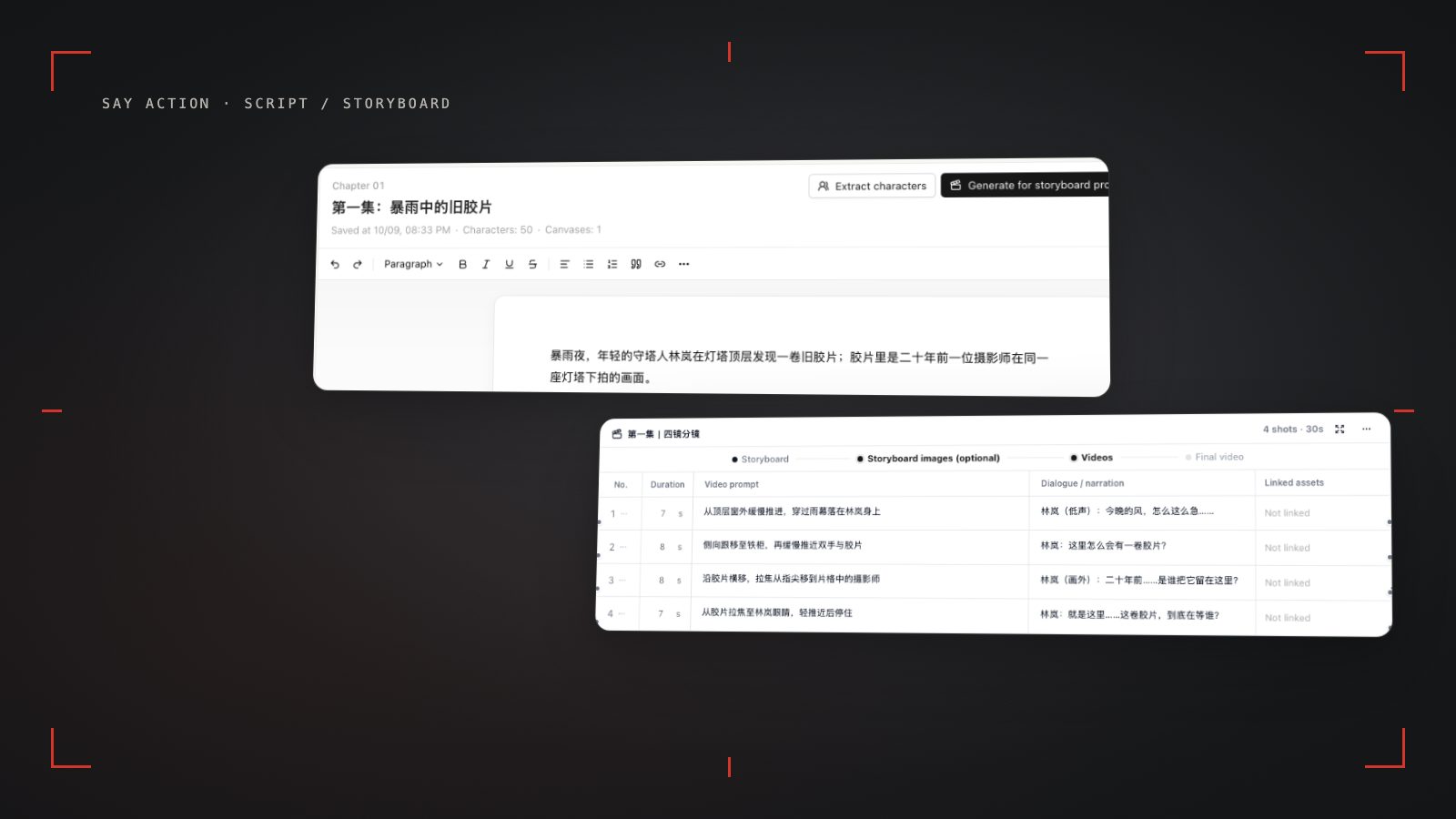 Script to Storyboard: Turn Your Script into Shots with an AI Storyboard Generator