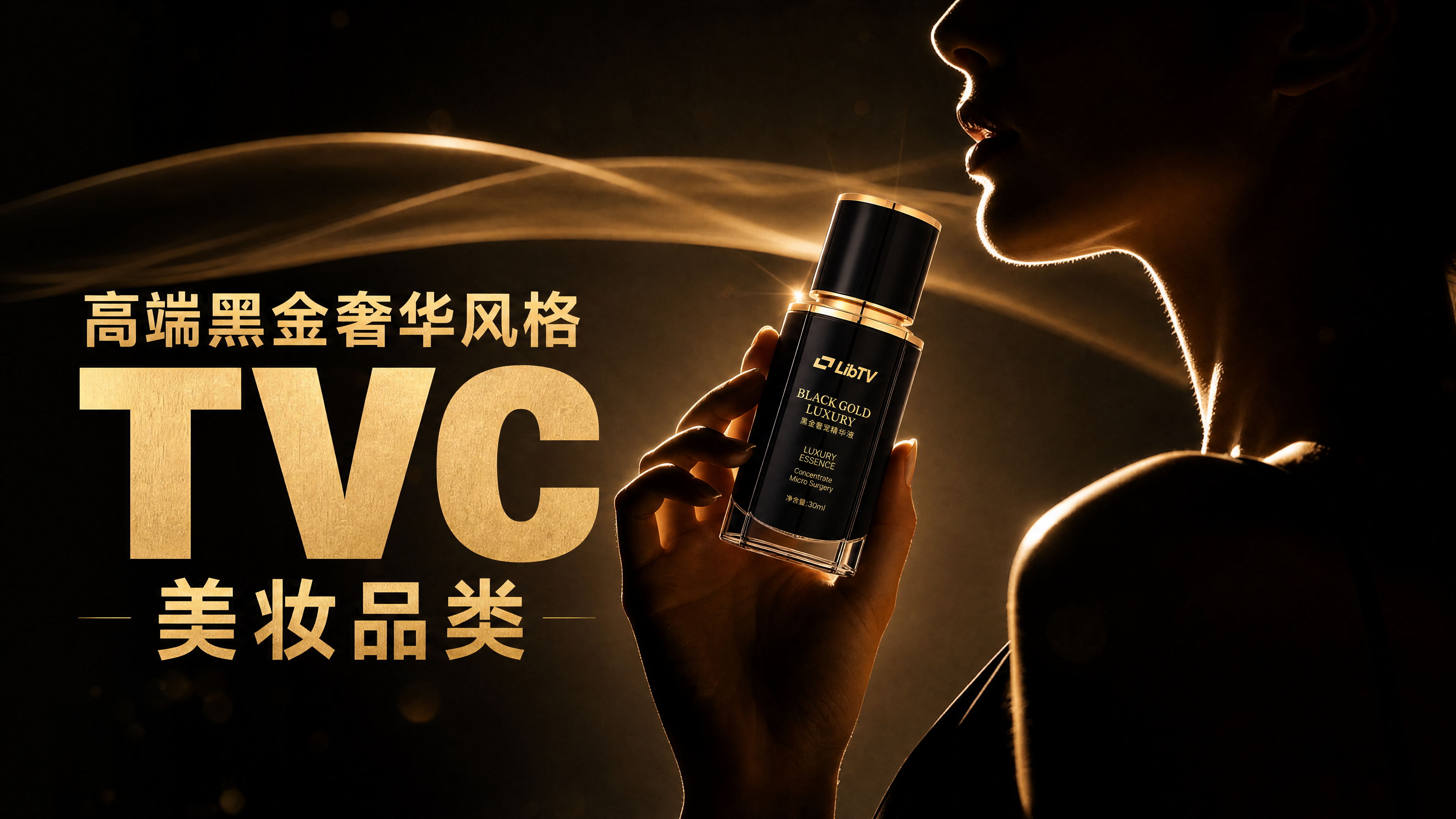 高端黑金奢华风格TVC｜美妆品类